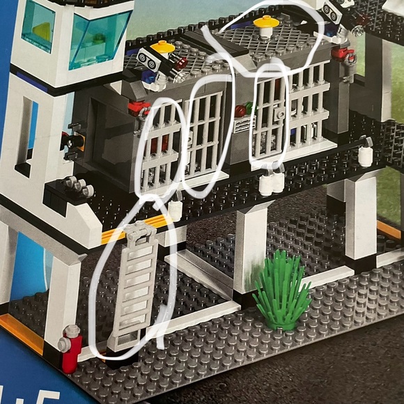 LEGO City Police Replacement Pieces - Doors 60621, Bars 30055, Plate 4151 - Picture 13 of 14